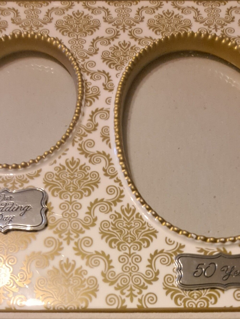Grasslands Road White and Cream 'Love Is' 50 Years Double Frame Label